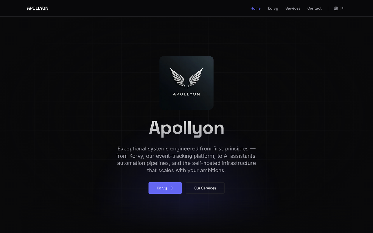 Home page of apollyon.lat